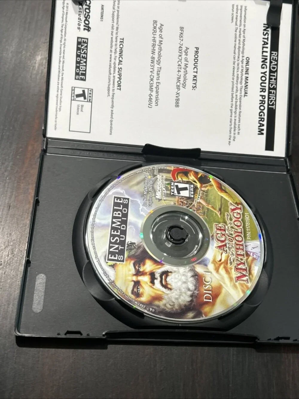 Age of Mythology + Titans Expansion (PC CD-ROM) PC Game